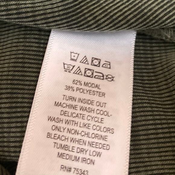 Nicole Miller Green Short Cap Sleeve Ribbed Knit Shift Tank Maxi Dress Size M - Picture 4 of 4